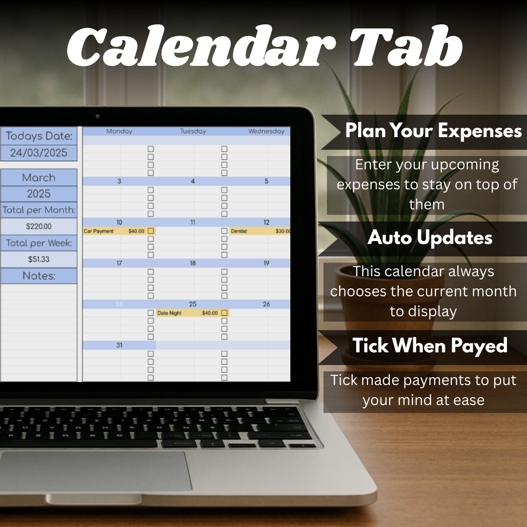 Budget Tracker spending view